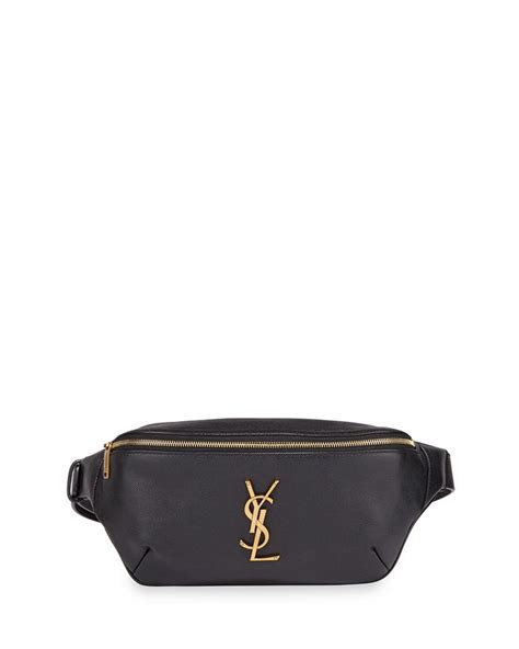 ysl black fanny pack|ysl belt on person.